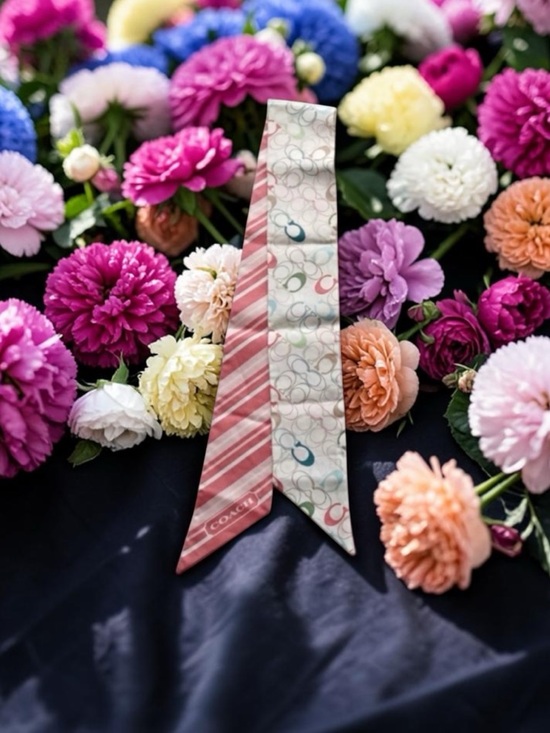 Coach reversible, silk pony scarf EUC - Picture 8 of 8